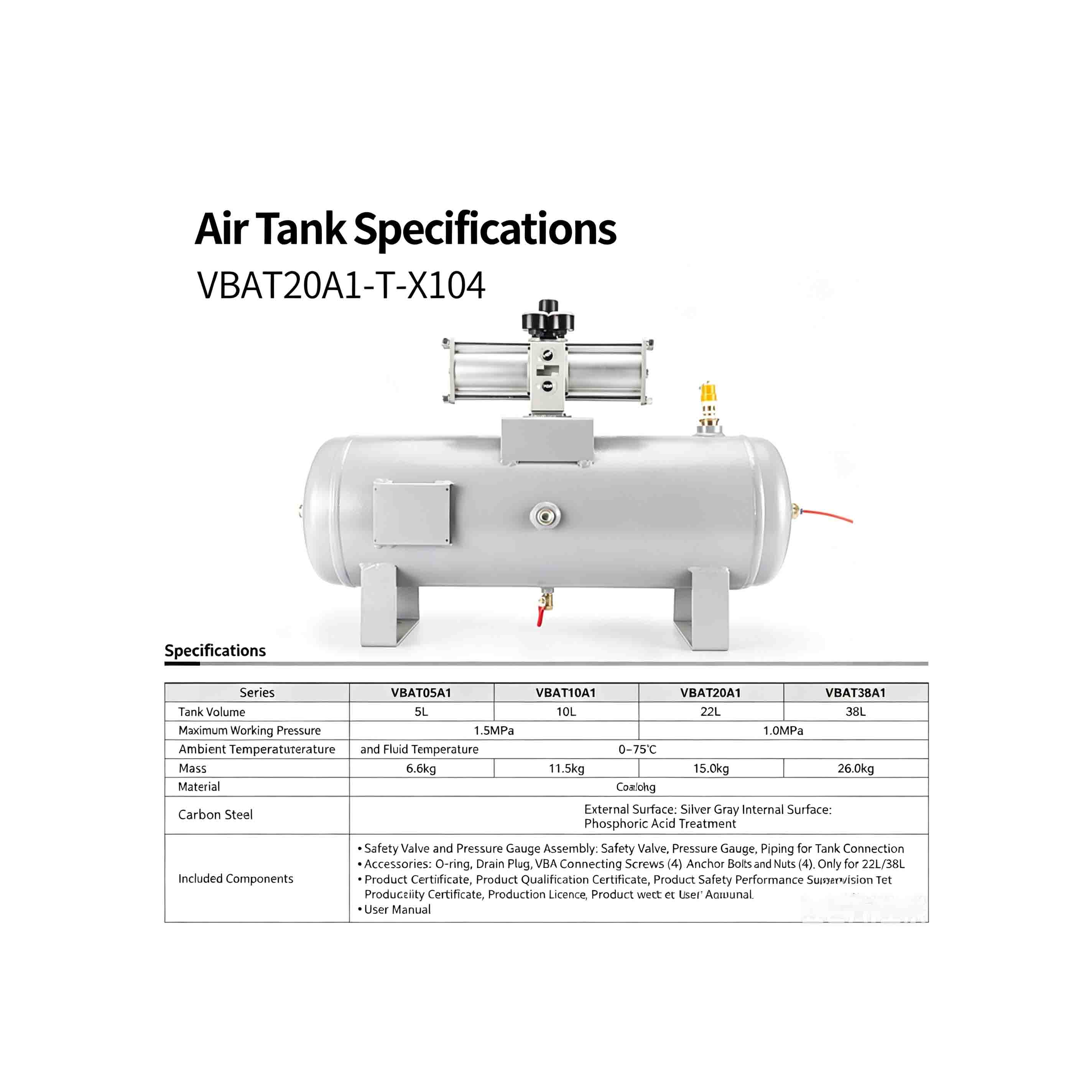 VBAT Series Air Tank
