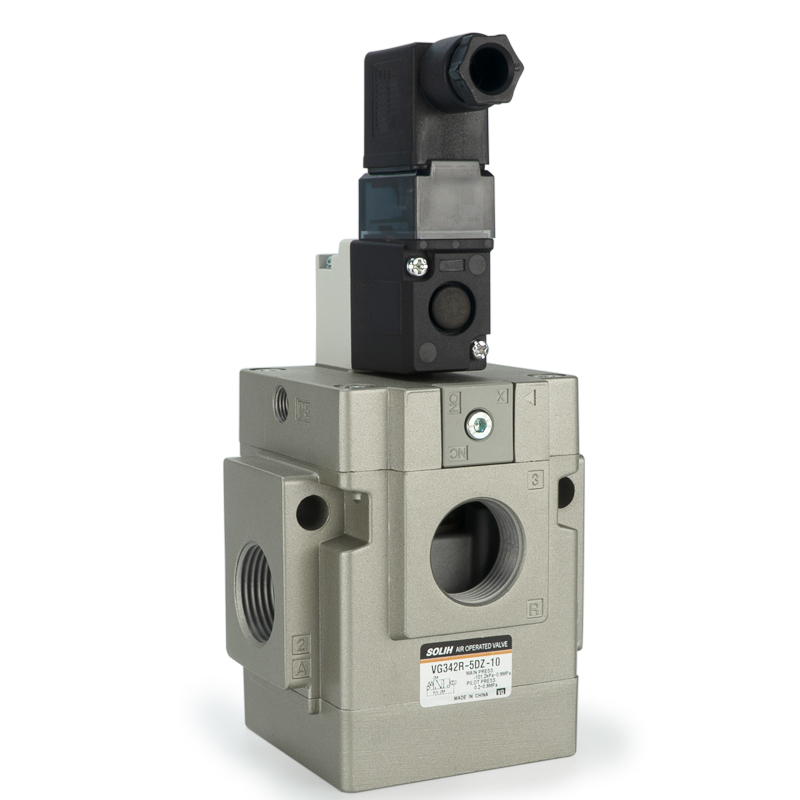 VG342 Series 3-Way Pilot Operated Poppet Solenoid Valve